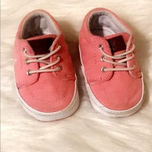 Ralph Lauren Pink Canvas Sneakers. 2c